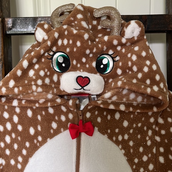 H&M Pajamas Hm Holiday Reindeer Sleeper Onesie 12 Excel Poshmark